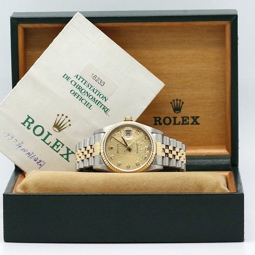 Rolex Datejust Stahl / Gold Ref: 16233 mit Rolex Box & Papiere von 1997 - Bild 5 von 13
