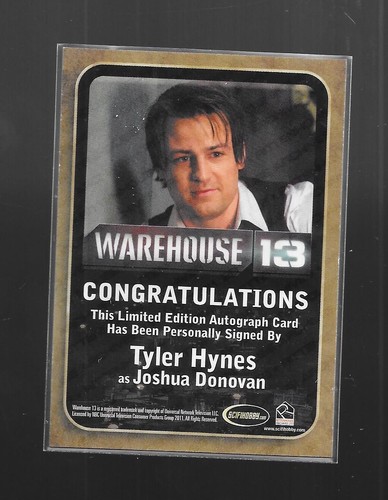 Warehouse 13 Season 2 2011 Autograph Card Tyler Hynes JOSHUA DONOVAN - Picture 2 of 2