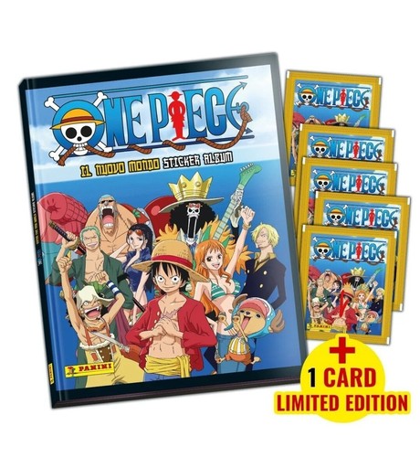 One piece il nuovo mondo sticker/Adesivi Collezionabili album hard cover panini