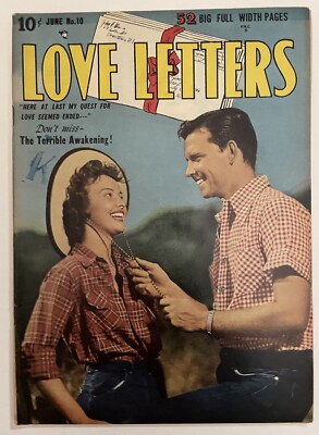Love Letters 10 Golden Age Quality Comics 1951 0.5 Poor Missing Page