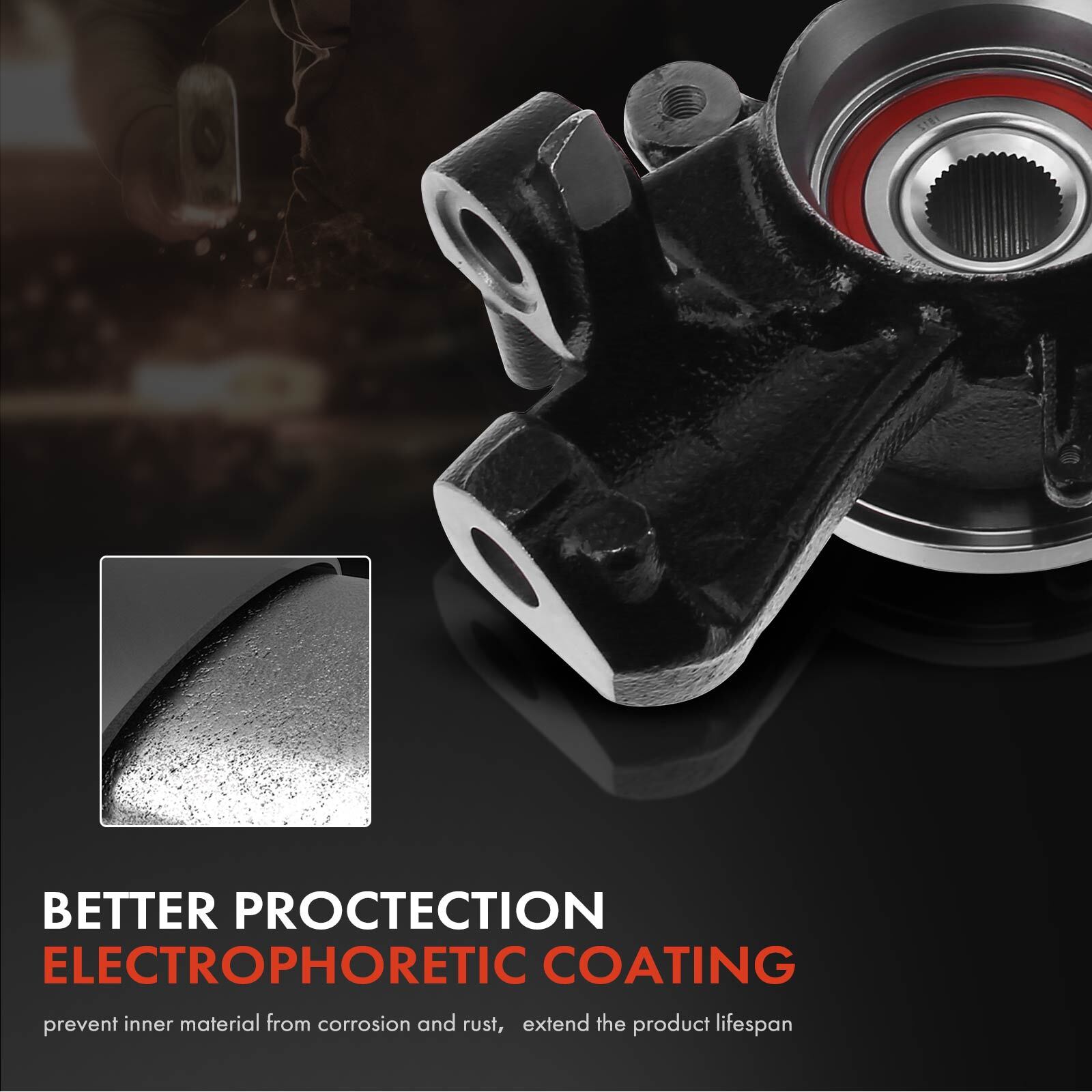 Front Right Steering Knuckle Assembly for Audi A4 A6 Quattro Volkswagen ...