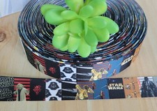 1 Inch 1 YD Star Wars Grosgrain Ribbon C-3PO Yoda Darth Vader Luke Skywalker