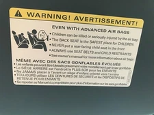 Audi Q3 - Q6 ++ 2017-25 Porsche Macan Sun visor cover up 2 decals  warning label
