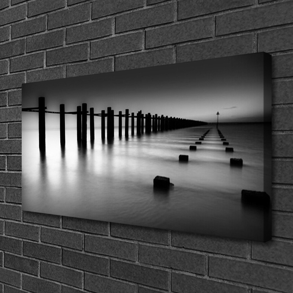 Image tableau impression 100x50 architecture brouillard décoration murale