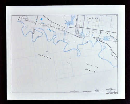 Texas Map Hidalgo County La Joya Los Ebanos Rio Grande River Mexico Border Ebay Texas Map Hidalgo County La Joya Los Ebanos Rio Grande River Mexico Border Ebay