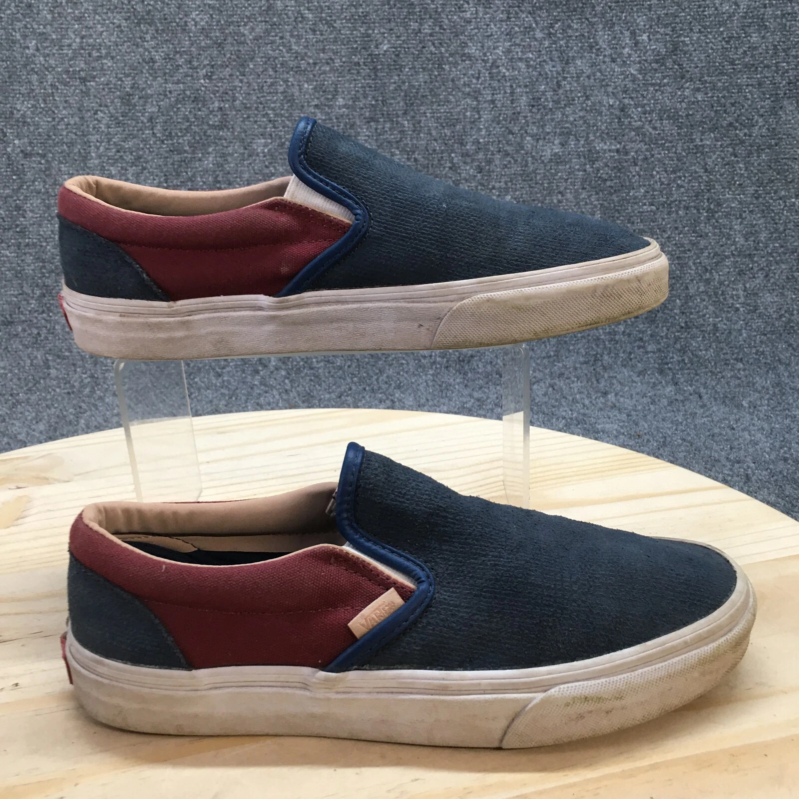 Scarpe sneakers slip on Vans donna 8 5 uomo 7 vecchie Skool blu casual 721278