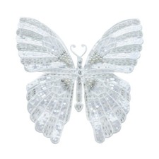 Maille Perlé Sequin Broderie Papillon Patchs Grand Appliques DIY Loisirs Couture