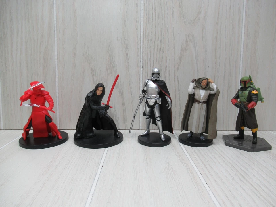 Figuras Star Wars en bases guardia roja Kylo Ren Boba Fett Luke Skywalker + lote Foto 4 de 4