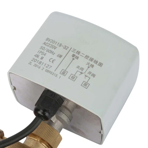 AC 220V elektrisches Kugelhahn DN50 2-Wege Messing motorisiertes Kugelhahn DHL - Bild 4 von 8