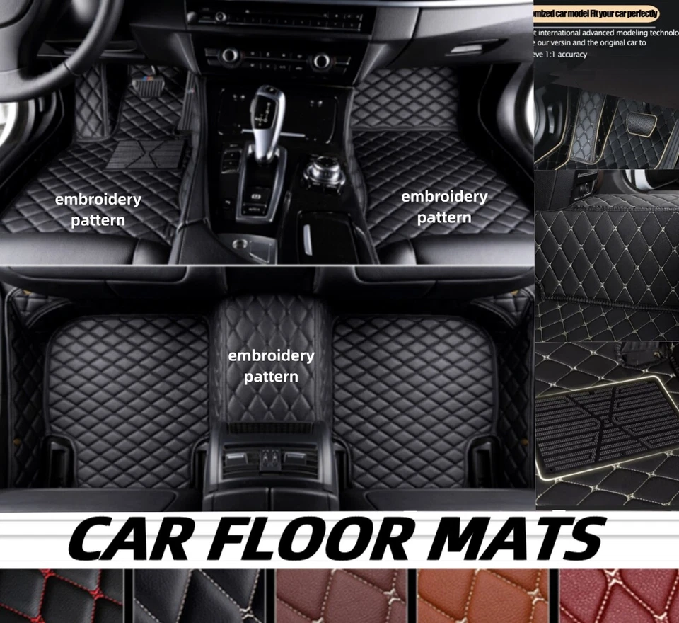 For Aston Martin Car Floor Mats Waterproof Liners All Weather PU Leather Custom Foto 4 de 4