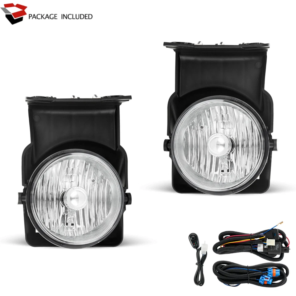 Fog Lights for 2003-2006 GMC Sierra 1500 2500 3500 Replacement with Wire&Switch - Изображение 2 из 4