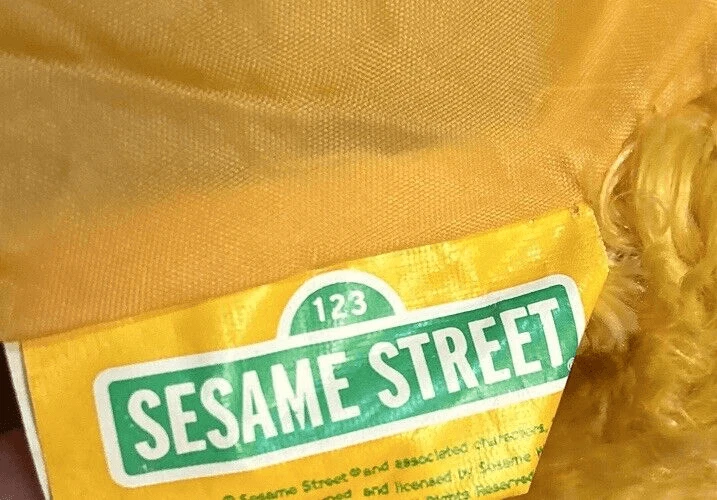 Linda mochila mullida vintage de felpa Sesame Street Zoe 2003 para niños niñas Foto 4 de 4