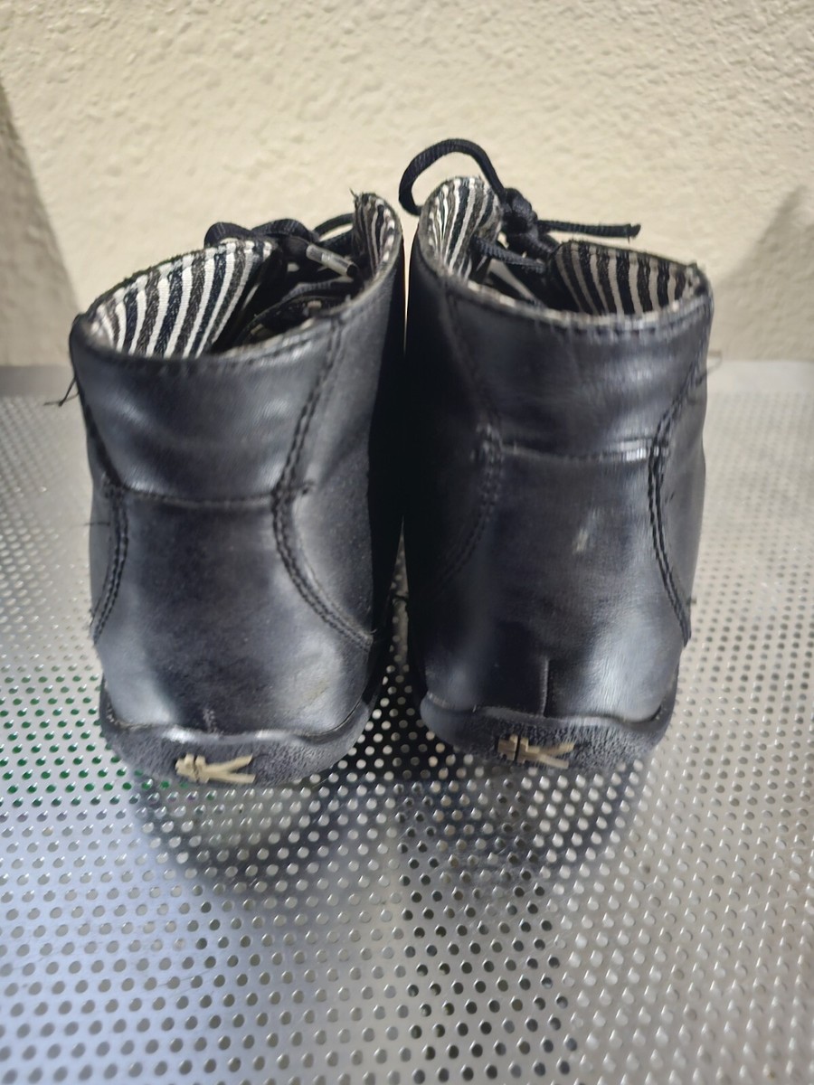 Kuru Black Leather Chukka Boots Men display picture 1