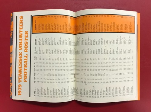 Tennessee Volunteers 1979 Football Guide VERY GOOD! Johnny Majors! - Picture 3 of 5