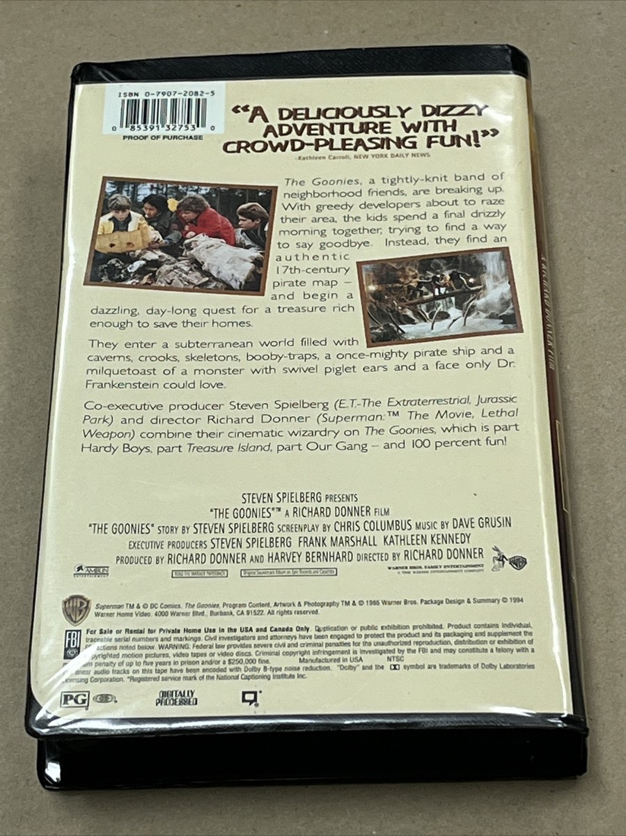 The Goonies (VHS, 1997) | eBay