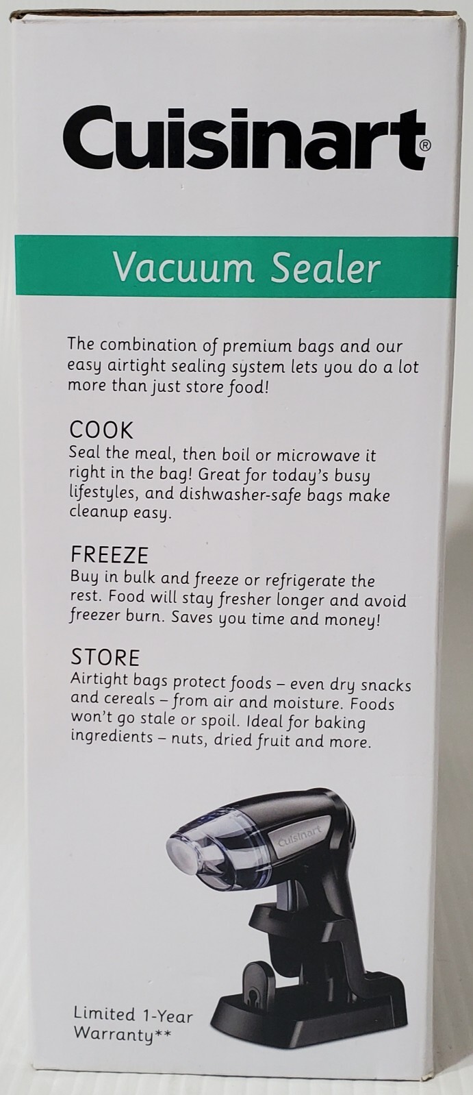 cuisinart pistol vacuum sealer bags