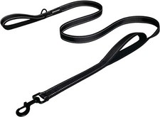 Heavy Duty Dog Leash with 2 Handles, Padded, 6ft Long, for Medium to Large Dogs