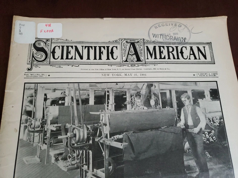 Scientific American May 21 1904 Clothing / Russian Military / Chute Fire Escape - Image 2 of 4