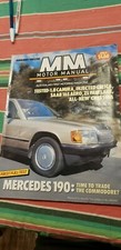 Motor manual Magazine Feb 85 mercedes 190 l fairlaine saab 16s aero 76