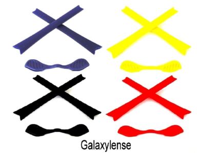 Galaxy Ear Socks & Nose Pads Rubber Kits Oakley Radar Path Black/Blue/Red/Yellow