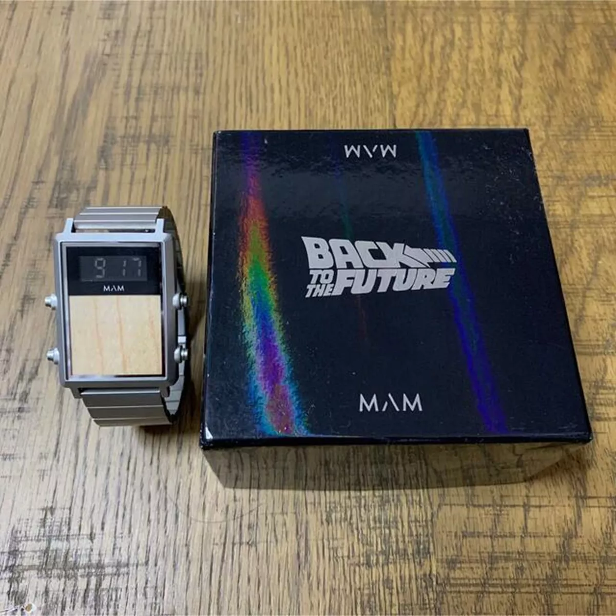 MAM × BACK TO THE FUTURE Watch BTTF 090 35th Anniversary Limited Silver  from JP