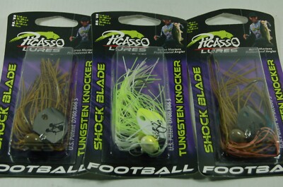 Picasso Lures 14 g Tungsten Knocker Chatterbaits Football Barsch Hecht Softbait