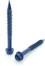 Concrete 1/4" X 2-3/4" Hex Washer Head Masonry Screw Tapcon Anchor Blue (1,000)