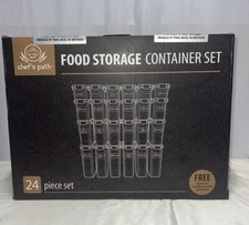 food storage containers set 24 piece  chalkboard labels