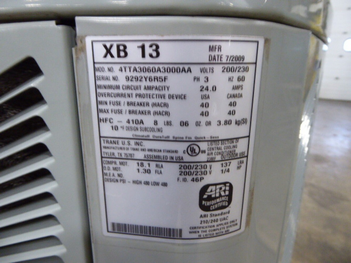 Trane 5 Ton Air Conditioner M2368C | eBay