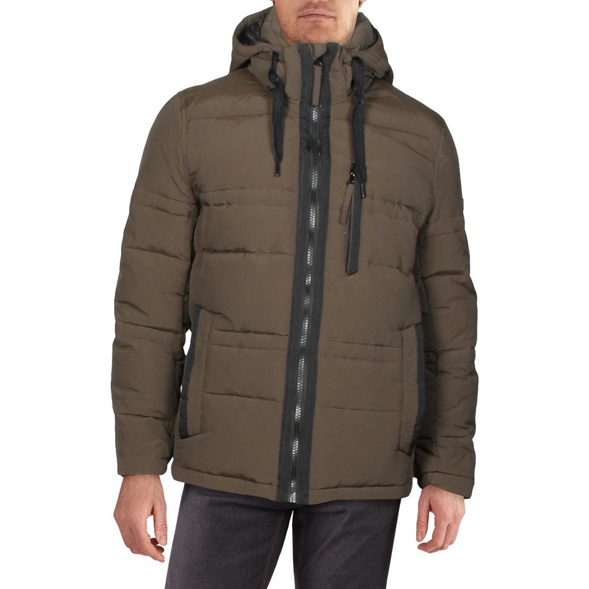 Marc New York by Andrew Marc Мужское пуховое пальто Huxley зеленого цвета, верхняя одежда, L BHFO 4528