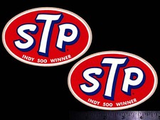 Stp Indy 500 Winner - Set Of 2 Original Vintage Racing Decalsstickers Petty