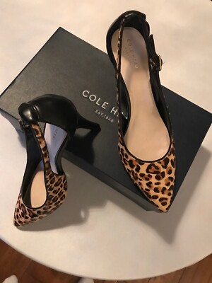 Cole Haan Kyle Cut Out Genuine Calf Hair Pump, NIB, Size 9.5M