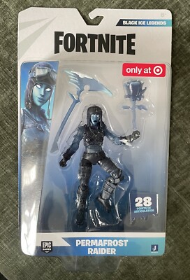 Fortnite Black Ice Legends Permafrost Raider 4'' Figure 2022 Target Exclusive