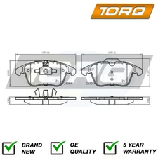 Brake Pads Set Front Torq Fits Jaguar XF 2008-2015 XE 2015- XJ 2003-2009