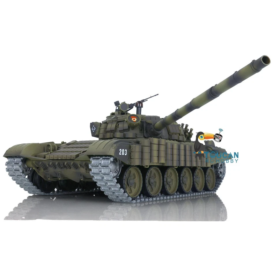Heng Long 1:16 7.0 IR BB Battle RC Tank FPV T72 3939 360° Turret Armor FPV Smog - Image 3 of 4