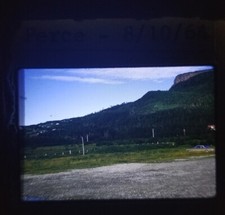 VILLAGE MOUNTAIN PERCE,QUEBEC,8/10/1964.VTG 35 MM KODACHROME PHOTO SLIDE*C7