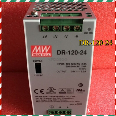 1PCS NEW for Meanwell DR-120-24 DR-120-24 Power Supply fast shipping