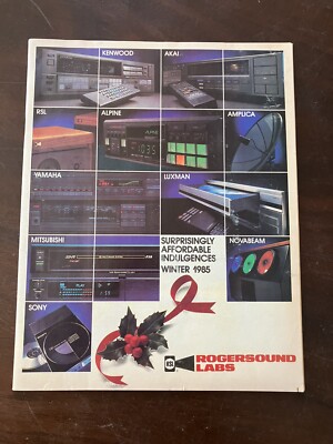 VTG Rogersound Labs Winter 1985 Brochure Hi-Fi, Stereo Audio Equipment SCARCE