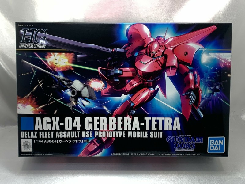 BANDAI Gundam Gunpla 1/144 HGUC AGX-04 Gerbera-Tetra Plastic Model Kit Colored