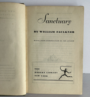 Sanctuary　by WILLIAM FAULKNER 初版第５刷　1931 SANCTUARY by WILLIAM FAULKNER First Edition? 1931 | eBay