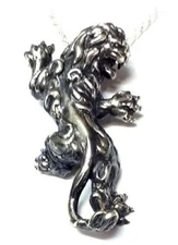 King Lion Silver Pendant