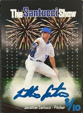 Jonathan Santucci Signed Rookie Trading Card Duke Blue Devils - New York Mets