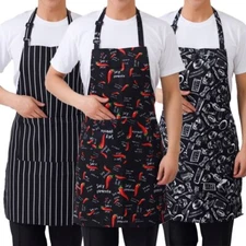 Adjustable Half-length Adult Apron Striped Restaurant Chef Apron Outdoor