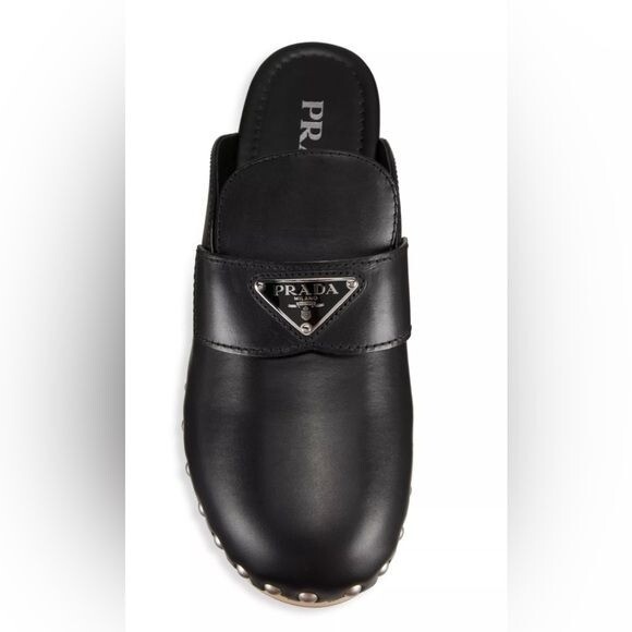 PRADA Studded Leather Clogs | eBay