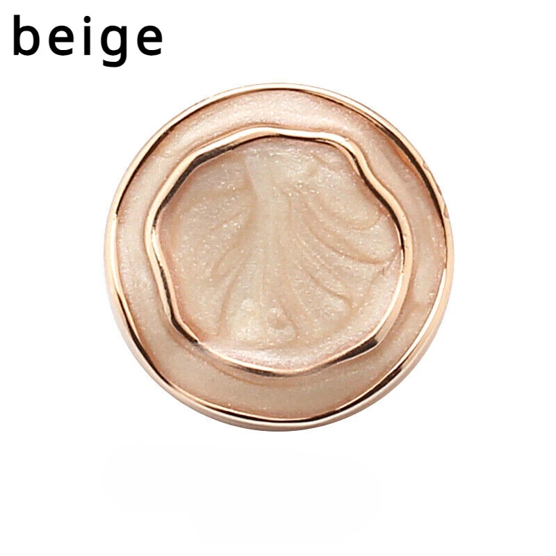 6X Round Buttons Floral Shank Material Craft for Overcoat Jacket Decoration DIY - Image 3 of 4