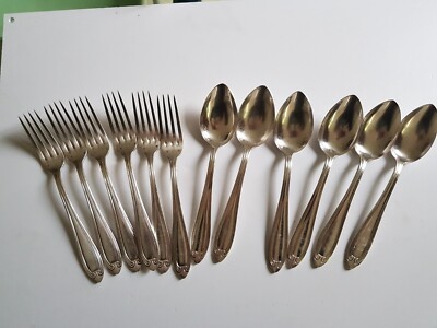 Service de table (ménagère) à poisson, ancien en métal argenté - Arts de la table