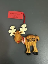 Wooden Reindeer Christmas Ornament From Rocky Mountain National Park 4 X 4 In