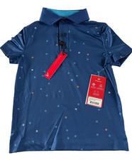 Redvanly Boys Savile Polo Color Mazarine Blue Size Small New With Tag