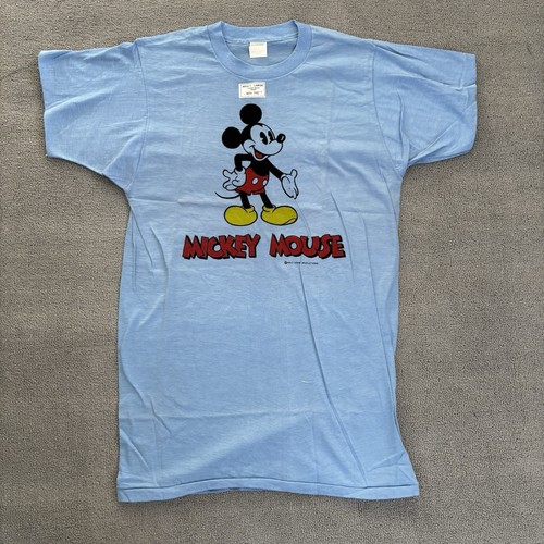 NWT Vintage 70s Tropix Togs Double Sided Mickey Mouse Single Stitch Large #507