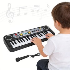 37 Key Mini Electronic Piano Keyboard Piano Mic for Kids Music Educational Toy